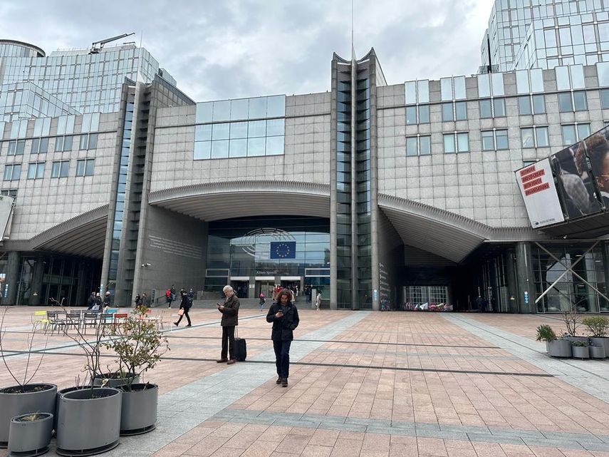 Sede del Parlamento Europeo en Bruselas, Bélgica.