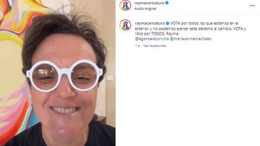 La caricaturista venezolana Rayma.