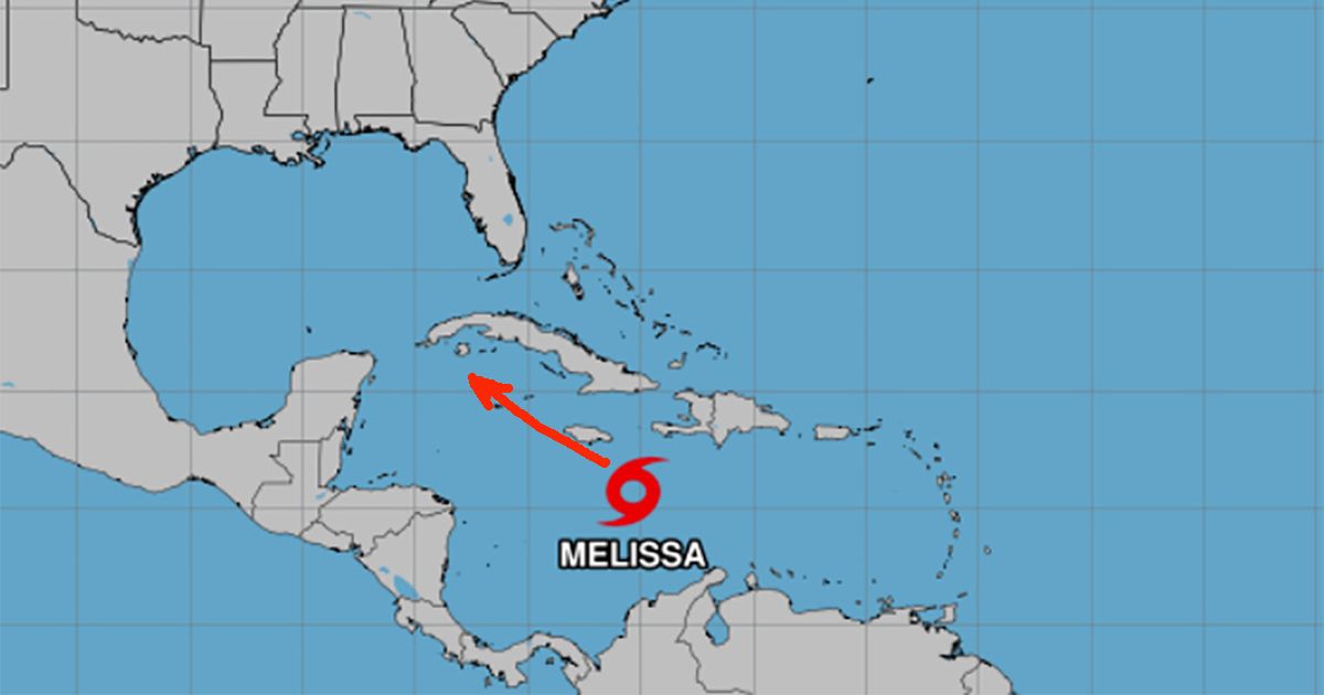 Tormenta tropical Melissa avanza por el Caribe