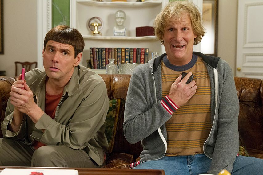 Jim Carrey y Jeff Daniels protagonizan el filme ganador de la semana. (UNIVERSAL)