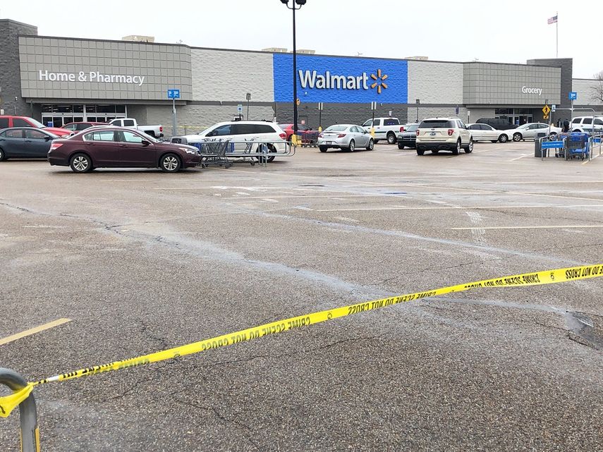 El Walmart de Forrest City, Arkansas, donde ocurri&oacute; una balacera el 10 de febrero del 2020.&nbsp;