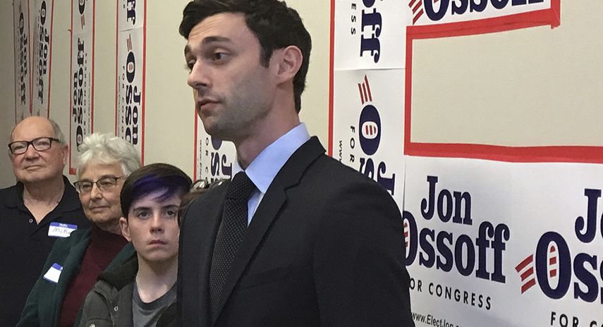 El candidato demócrata de Georgia, Jon Ossoff.&nbsp;