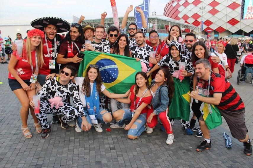 Enorme algarabía de los aficionados llevados por VIP Global Sports al Mundial de Brasil 2014