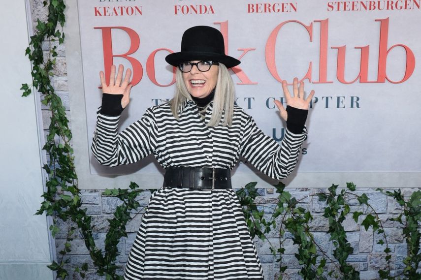Diane Keaton asiste al estreno de El Club del Libro: El Siguiente Capítulo en el Teatro AMC Lincoln Square el 8 de mayo de 2023 en la ciudad de Nueva York.&nbsp;