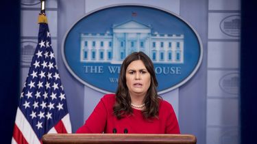 Sarah Huckabee Sanders, portavoz de la&nbsp;Casa&nbsp;Blanca.