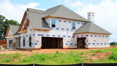 Una vivienda en construcción en Estados Unidos.