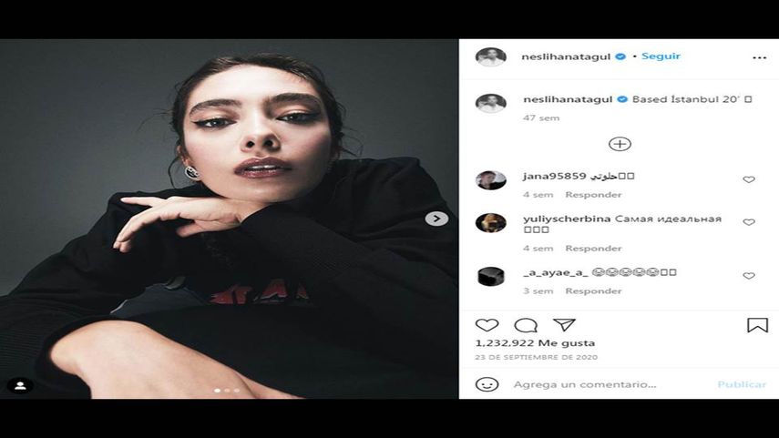 La actriz turca Neslihan Atagül, protagonista de serie La hija del embajador.