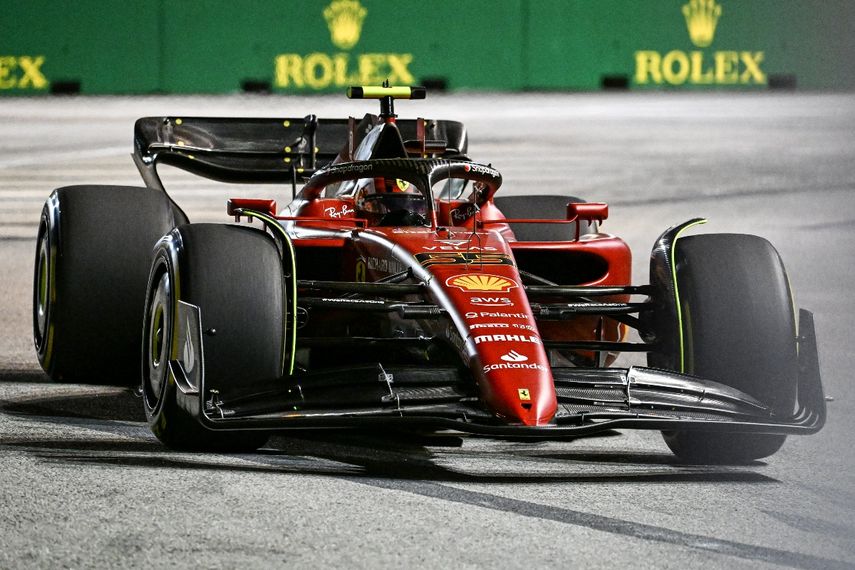 Carlos Sainz fue el más rápido de los entrenamientos de Singapur y deja un buen sabor de boca para Ferrari