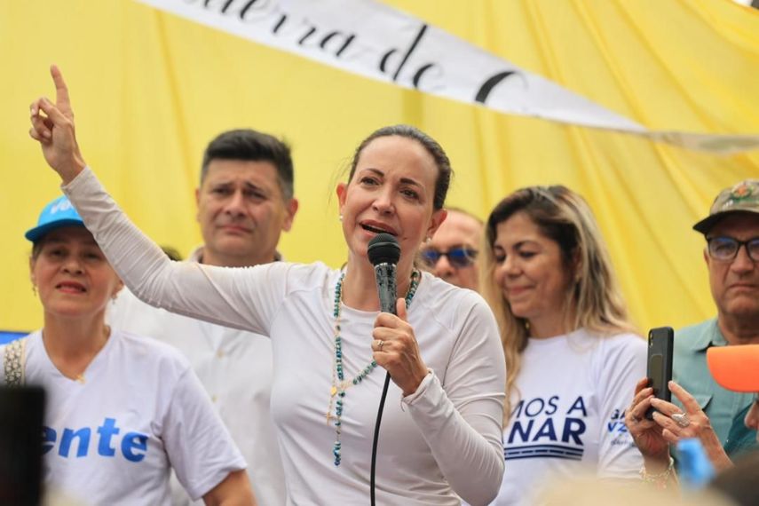 María Corina Machado, candidata presidencial de la oposición en Venezuela.&nbsp;