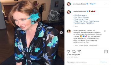 La actriz argentina Andrea del Boca.&nbsp;