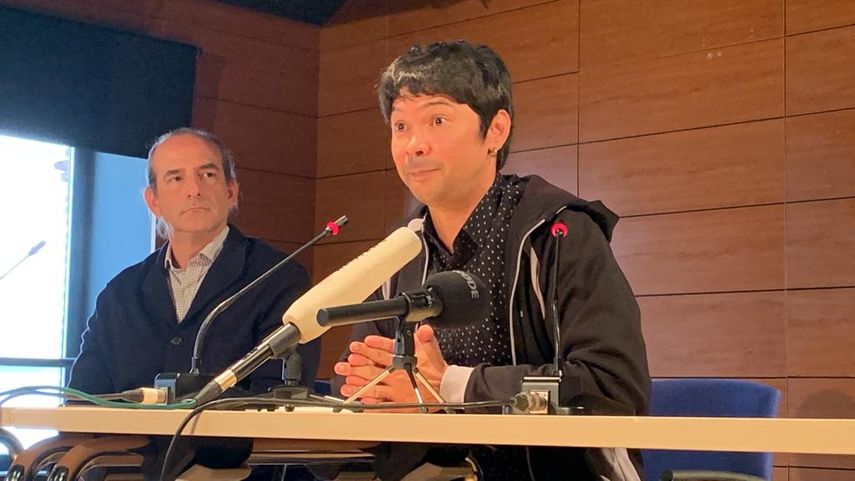Conferencia de prensa de Yunior García Aguilera en España