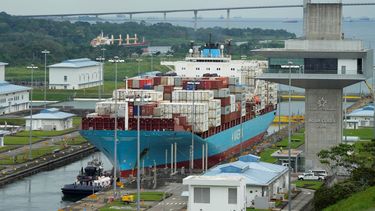 Imgen del aérea del Canal de Panamá.