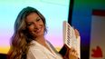 La supermodelo brasileña&nbsp;Gisele Bündchen durante la presentación del libro Drawdown en el Museo de Arte Moderno de Sao Paulo.