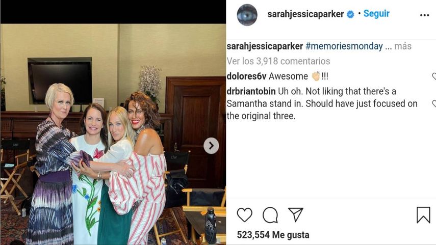 Sarah Jessica Parker, Cynthia Nixon, Kristin Davis y Nicole Ari Parker