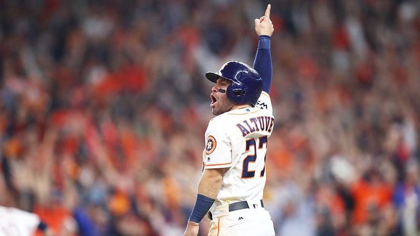 El segunda base venezolano, Altuve, ha sido una pieza determinante para los Astros toda la temporada.