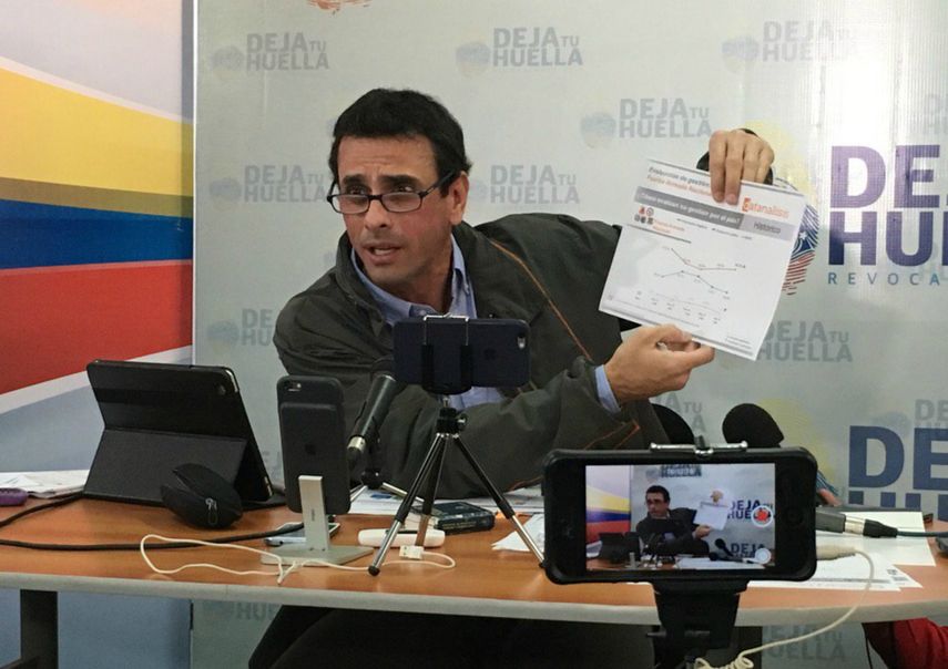 Consultado sobre la desobediencia civil, Capriles instó a no prometer cosas que no se van a cumplir: No ofrezcamos lo que no somos