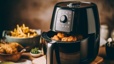 La freidora de aire le permite comer sano con alimentos crujientes y de buen sabor.