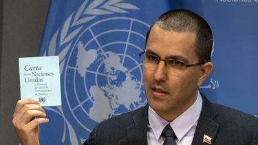 Canciller del régimen de Maduro, Jorge Arreaza.