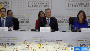 Captura de video de la sesi&oacute;n de este lunes de la&nbsp;III Conferencia Ministerial Hemisf&eacute;rica de Lucha Contra el Terrorismo.&nbsp;