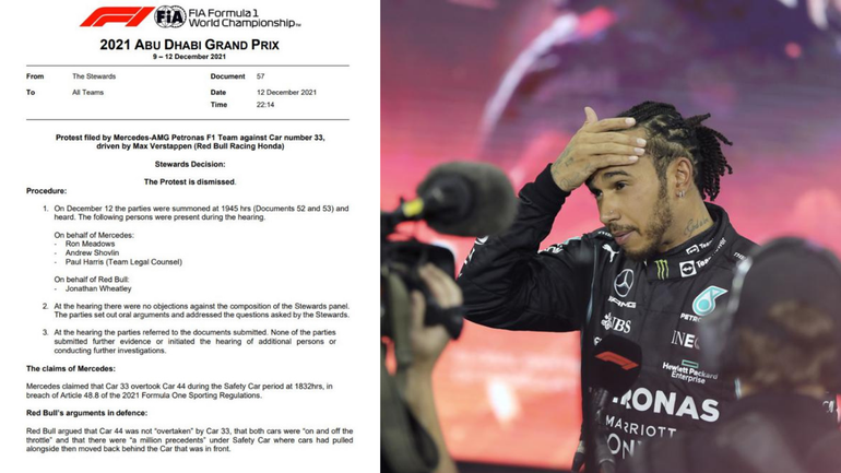 Max Verstappen fue confirmado como campeón mundial de Fórmula Uno después de que los comisarios de la FIA rechazaran una protesta de Mercedes por el resultado del Gran Premio de Abu Dhabi