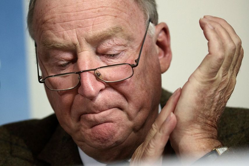El candidato a la Cancillería por Alternativa&nbsp;para&nbsp;Alemania&nbsp;(AfD), Alexander Gauland, ofrece rueda de prensa en Berlín.