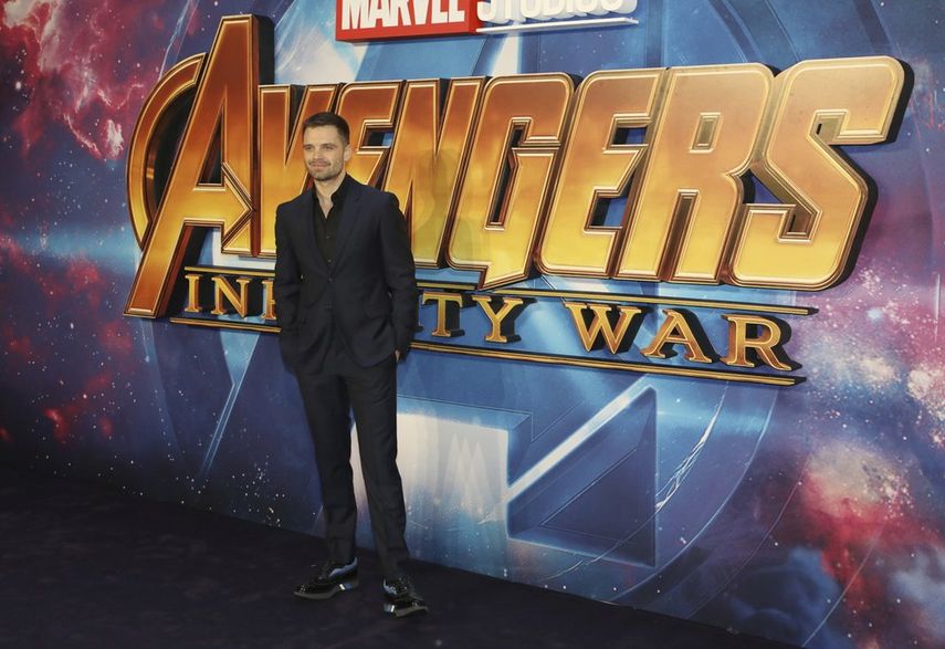 El actor Sebastian Stan posa para los fot&oacute;grafos a su llegada al evento para fan&aacute;ticos de Avengers: Infinity War en Londres el 8 de abril de 2018. El actor soplar&aacute; las velitas el 13 de agosto por su cumplea&ntilde;os n&uacute;mero 38.&nbsp; &nbsp;