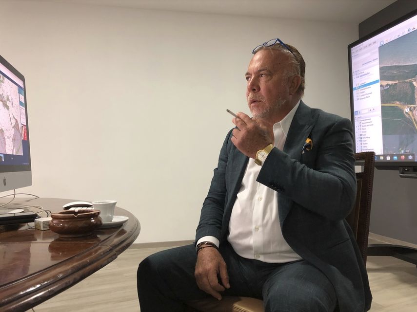 El empresario naviero venezolano, Wilmer Ruperti, fotografiado durante una entrevista en Caracas el 29 de abril del 2020.&nbsp; &nbsp;