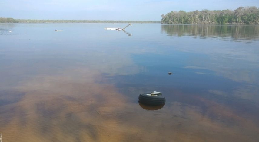 La avioneta, una Quest Kodiak 100, con cabida para diez personas, fue localizada en el río St. Johns.