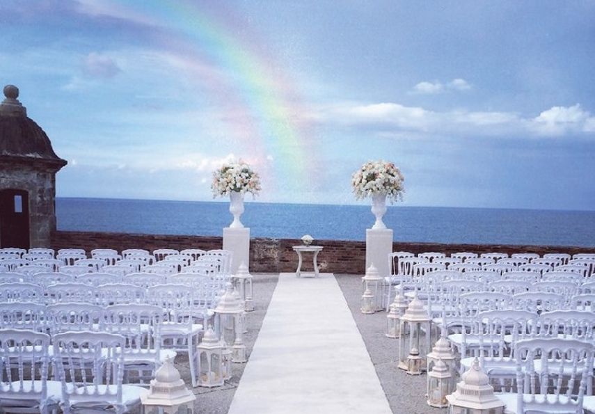 La imagen, tomada de Twitter, representa la campaña puertorriqueña para convertirse en destino turístico para matrimonios del mismo sexo.