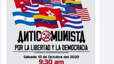 En Miami, organizaciones del exilio cubano, venezolano y nicarag&uuml;ense realizar&aacute;n la&nbsp;caravana anticomunista, que iniciar&aacute; en el Magic City Casino, tomar&aacute; la avenida 37 rumbo sur, luego hacia el este por la Calle 8 hasta arribar a la avenida 12. Por esta v&iacute;a se desplazar&aacute;n hacia el norte hasta llegar a la calle Flagler y de all&iacute; retornar&aacute;n al punto de partida.