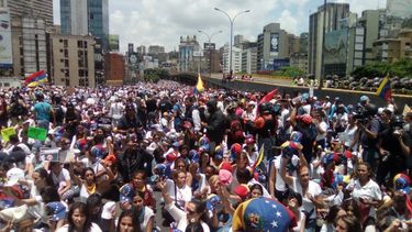 Manifestación de mujeres este sábado en Caracas.&nbsp;