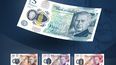 Una fotografía distribuida por el Banco de Inglaterra en Londres el 19 de diciembre de 2022 muestra el diseño de los nuevos billetes de polímero de cinco, diez, veinte y cincuenta libras con un retrato del rey Carlos III de Gran Bretaña. &nbsp;