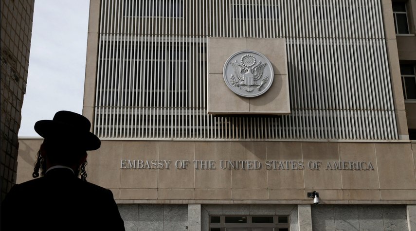 Fachada de la embajada de Estados Unidos en Tel Aviv.&nbsp;