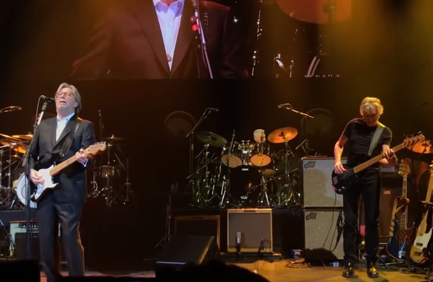 Eric Clapton y Roger Waters.&nbsp;