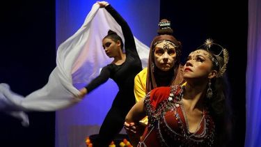 La puesta en escena La Diosa del templo, de Erom Jimmy Cuesta.