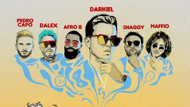 Afiche de Pedro Cap&oacute;, Afro B, Dalex, Shaggy, Maffio y Darkiel&nbsp;