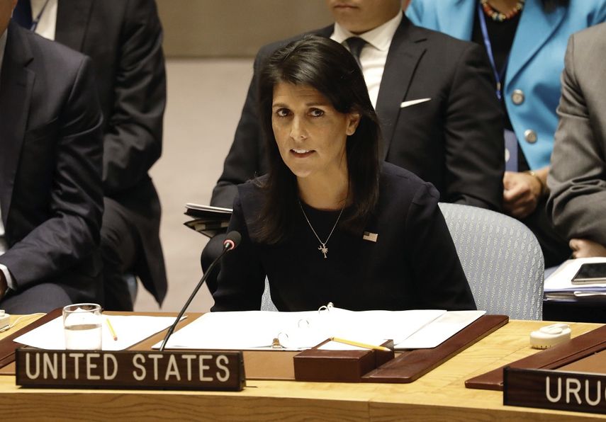 La embajadora de EEUU ante Naciones Unidas, Nikki Haley, se dirige al Consejo de Seguridad sobre la situación en&nbsp;Corea&nbsp;del&nbsp;Norte.