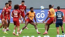 Jugadores de la selección de Panamá durante una práctica, el 16 de noviembre de 2025. Jugadores de la selección de Panamá durante una práctica, el 16 de noviembre de 2025.