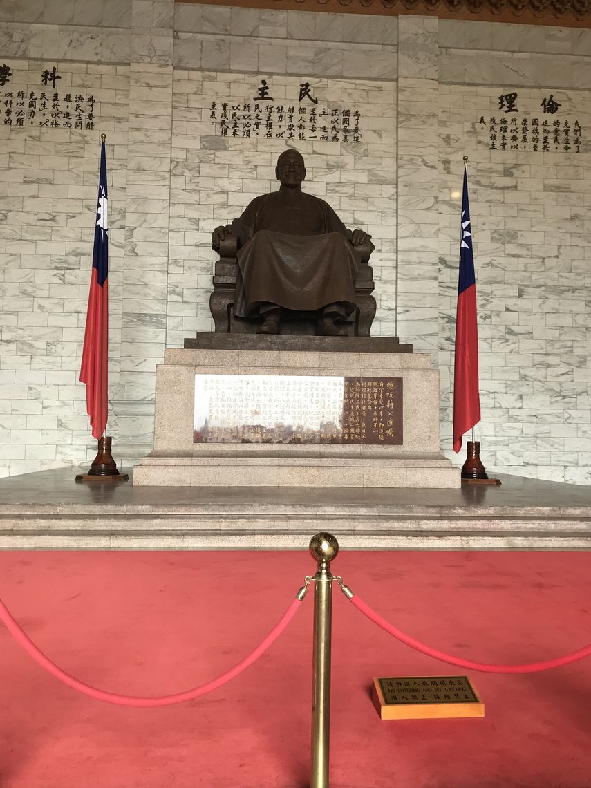 Monumento&nbsp;a Chiang Kai-Ckek, el padre fundador de la República de Taiwán.