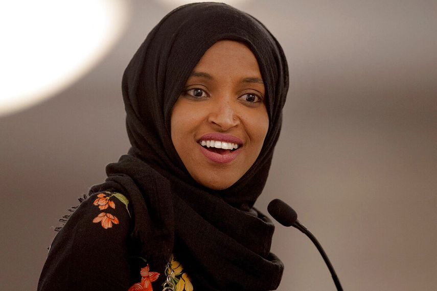 La representante dem&oacute;crata de origen somal&iacute;, Ilhan Omar.