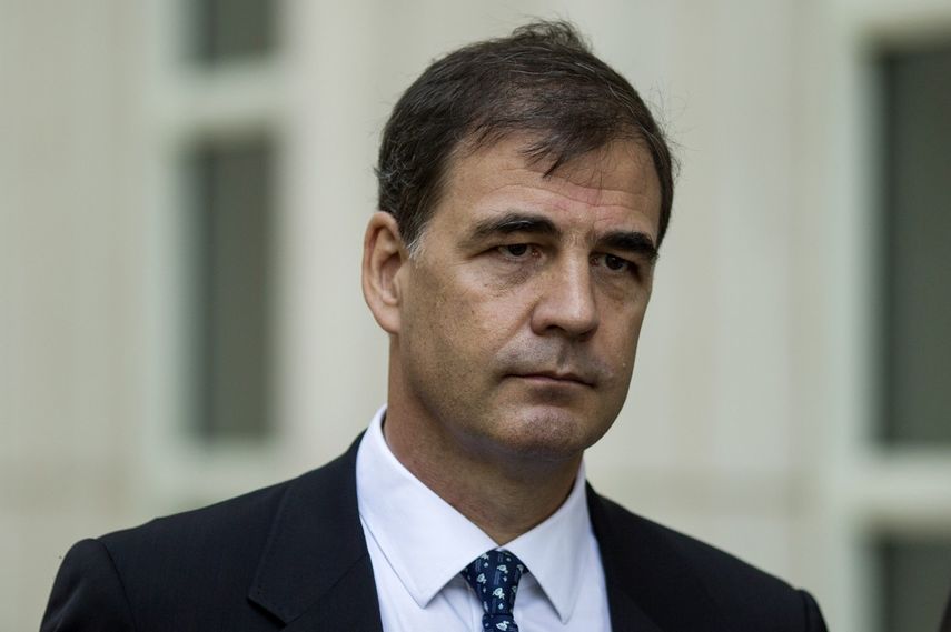 Fotografía de archivo fechada el 18 de septiembre de 2015 del empresario argentino Alejandro Burzaco, quien se declaró culpable del pago de sobornos en el caso FIFA e involucró a varias grandes empresas de medios, entre ellas Televisa.
