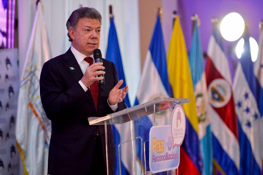 El presidente colombiano, Juan Manuel Santos espera lograr muy pronto la paz en Colombia (ARCHIVO)
