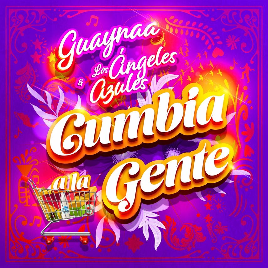 En esta imagen difundida por Universal Music Latin, la portada del sencillo Cumbia a la gente de Guaynaa y Los Ángeles Azules, lanzado el 22 de abril.&nbsp;