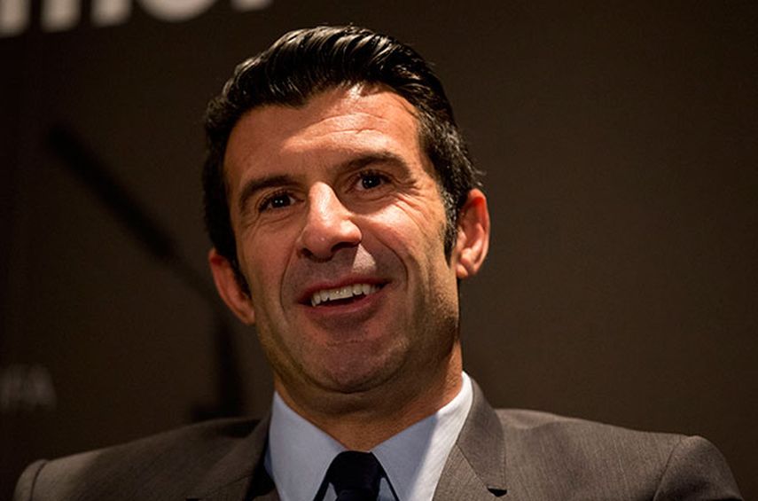 Figo presentó su campaña este jueves en Londres (AP)