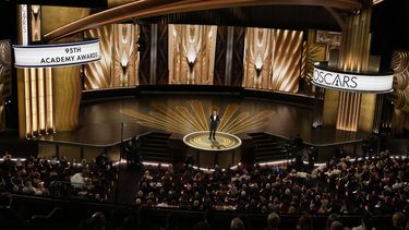El maestro de ceremonias Jimmy Kimmel en los Óscar el domingo 12 de marzo de 2023 en el Teatro Dolby en Los Ángeles.