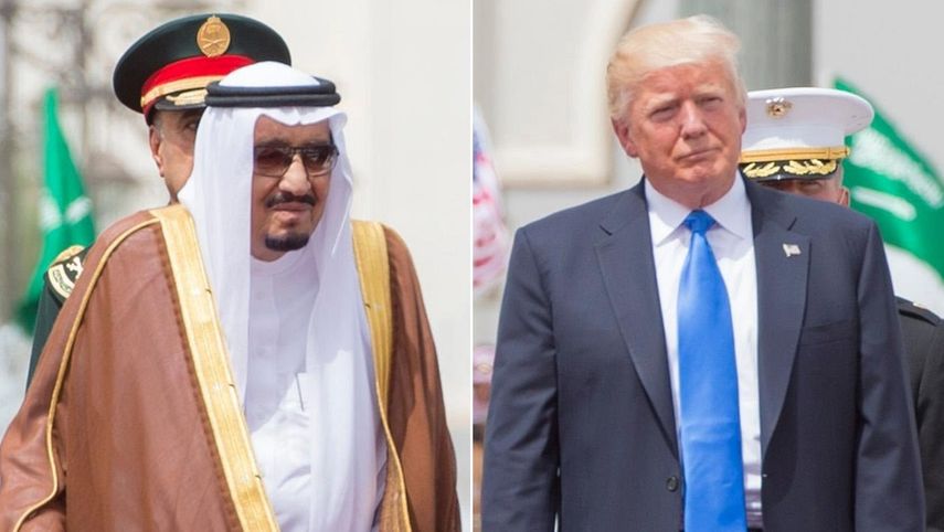 El rey saudí, Salman bin Abdulaziz, y el presidente estadounidense, Donald Trump, este sábado 20 de mayo de 2017 en Riyadh, Arabia Saudita.&nbsp;