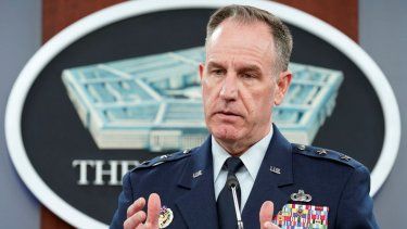El portavoz del Pentágono, el general de brigada Patrick Ryder, durante una sesión informativa en el Pentágono, en Washington.