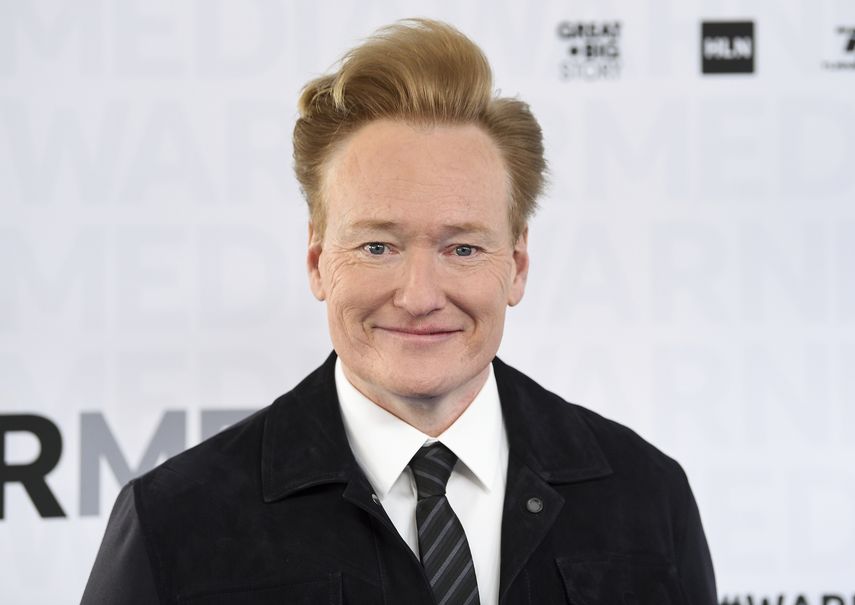 En esta fotografía de archivo del 15 de mayo de 2019 el presentador de programas nocturnos Conan OBrien en el WarnerMedia Upfront en el Madison Square Garden en Nueva York.&nbsp;