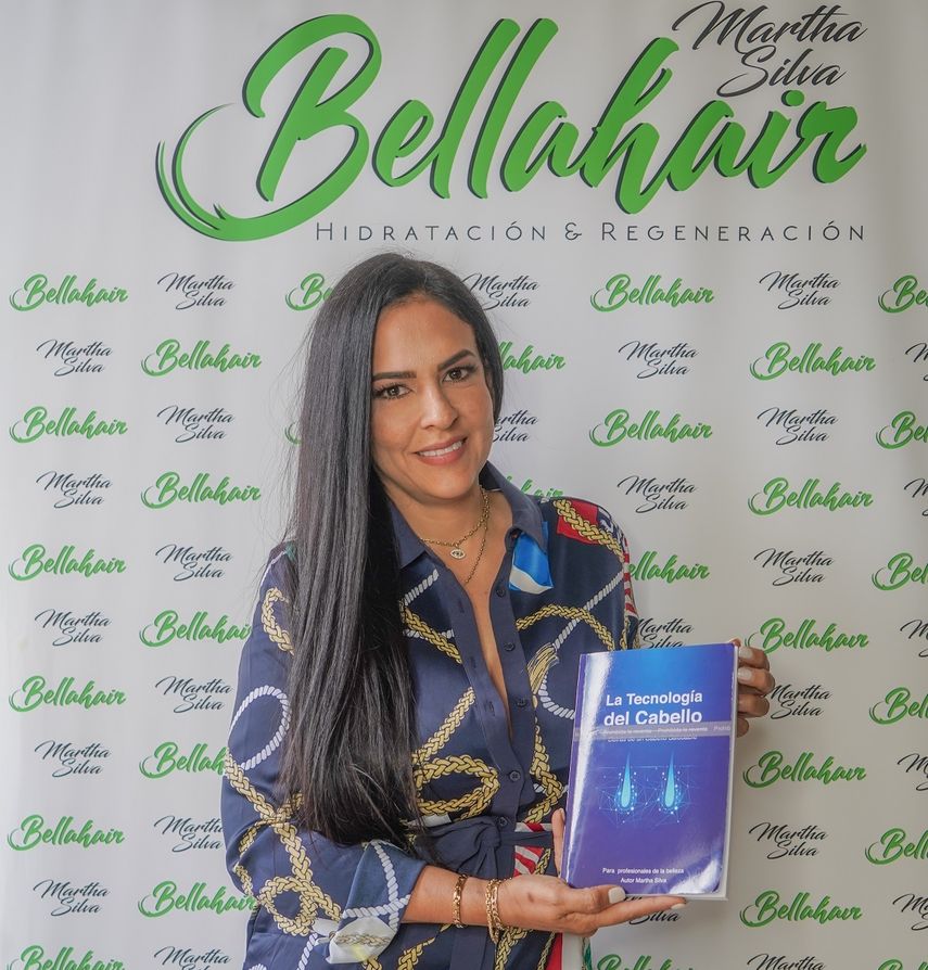 La emprendedora Martha Silva, creadora de la marca BellaHair.&nbsp;