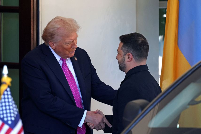 El presidente Donald J. Trump recibe en la Casa Blanca a su contraparte, el ucraniano Volodimir Zelenski.